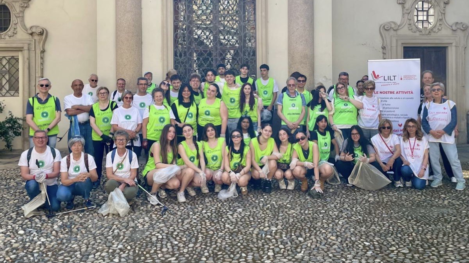 Novara Green, raccolti mozziconi in centro città